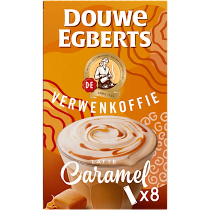 Milk based oploskoffie latte caramel