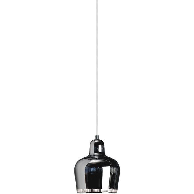 Artek - A330S hanglamp Golden Bell - chroom/wit - zilver