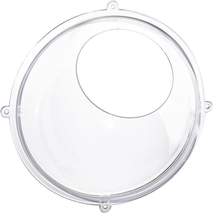 Acryl Wandplank met een Diameter van 24 cm, Transparant en Ideaal voor Decoratie en Opberging