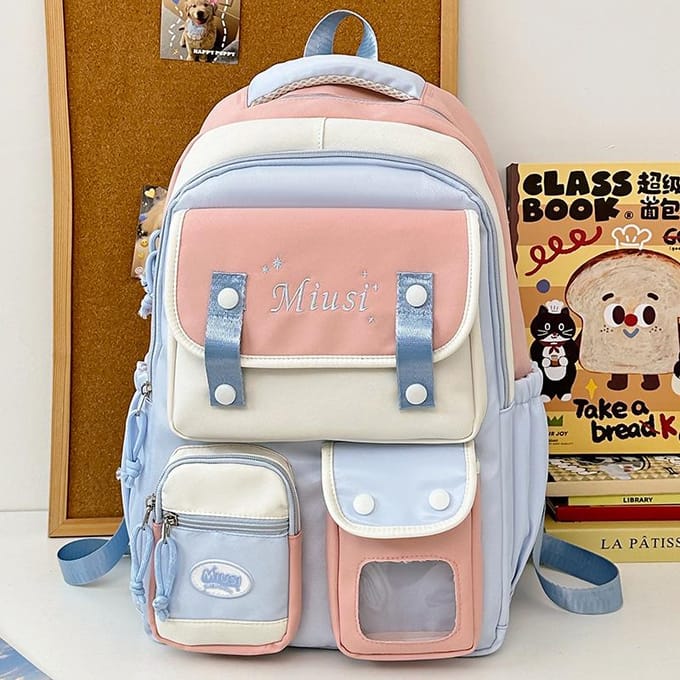 Schooltassen voor kinderen Basisschool Meisjes Middelbare School Meisjes met Meerdere Zakken Meisjes met Hoge Looks Leuke Rugzakken