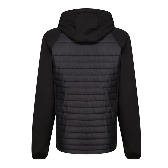 Regatta Heren Navigate Quilted Hybride Jas (Zwart/Seal Grijs)