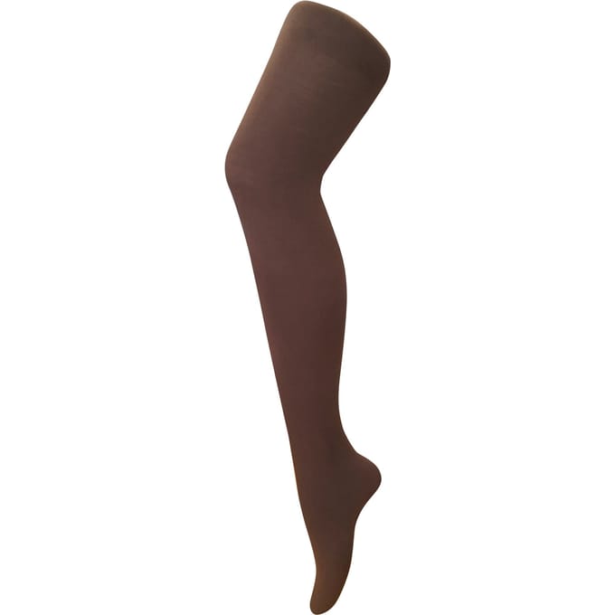Dames 80 denier ondoorzichtige effen gekleurde panty's - Bruin