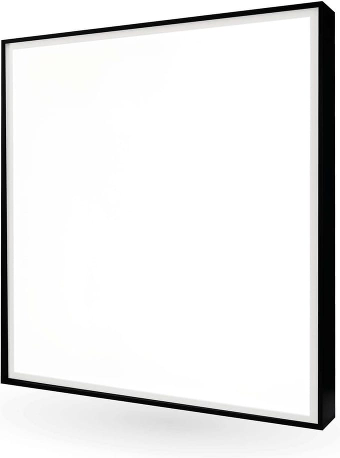 Ledvion - LED Paneel Opbouw 60x60CM - Zwart Light Weight Frame - Opbouwarmatuur