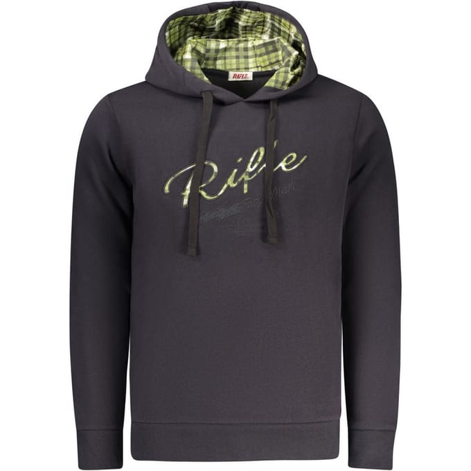 Rifle Blauw Katoenen Heren Hoodie