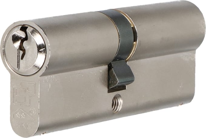 S2 veiligheidscilinder S6 40/45 SKG 2, dubbele profielcilinder (verschillend sluitend)