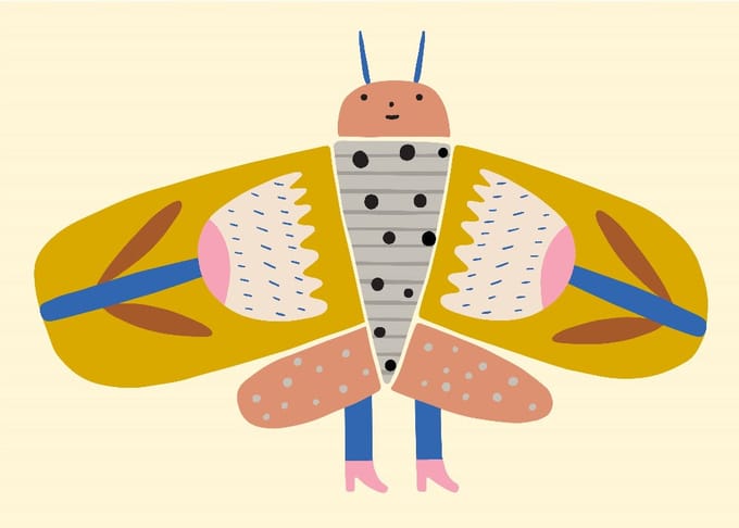 Petit Monkey ansichtkaart Find your wings