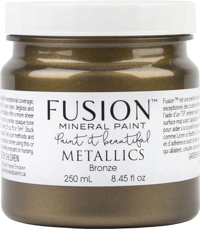 Fusion Metallic paint - Meubelverf - Brons - Acrylverf - Bronze - 250 ml