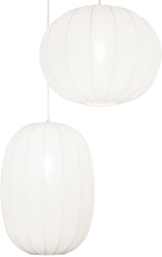 Lumidora Hanglamp 75235 - TACK - 2 Lichts - E27 - Wit - Metaal - ⌀ 58 cm