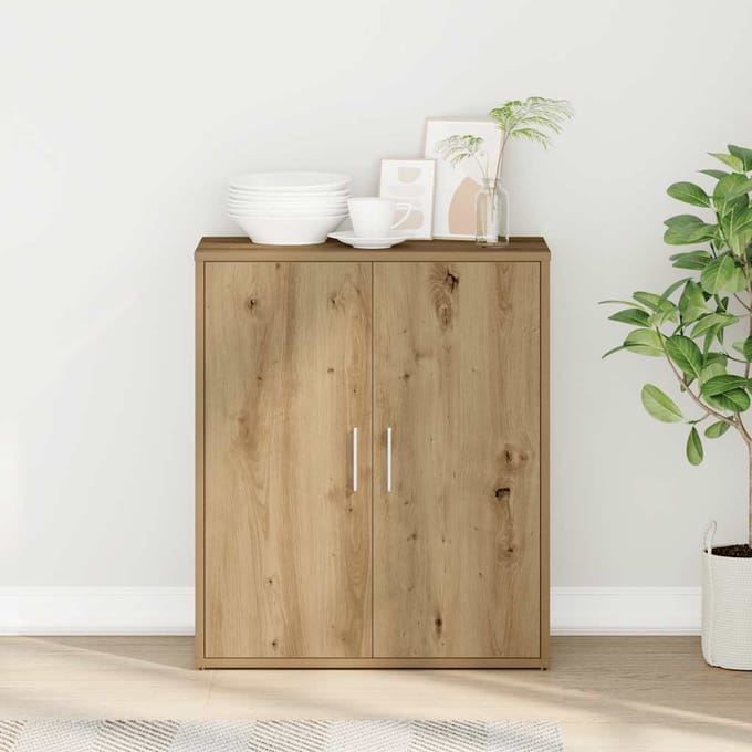 vidaXL - Dressoir - Artisan - Eiken - 60x31x70 - cm - Engineered - Wood