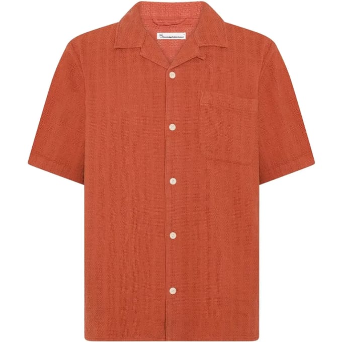 Gestructureerde Shirt KnowledgeCotton Apparel