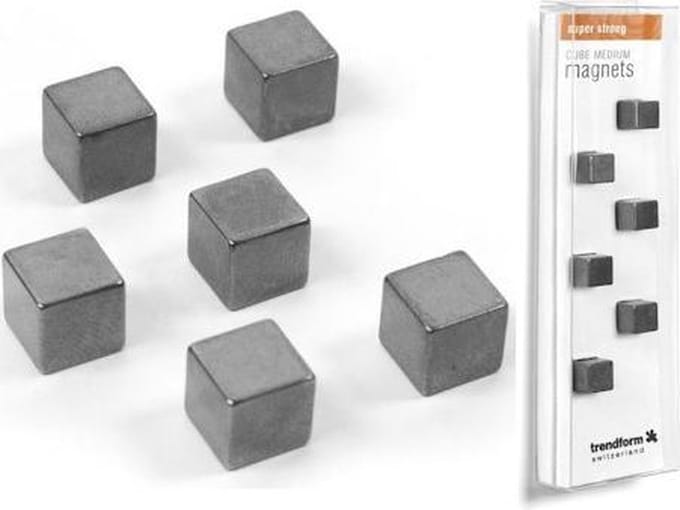 Supersterke magneetjes medium cube set van 6