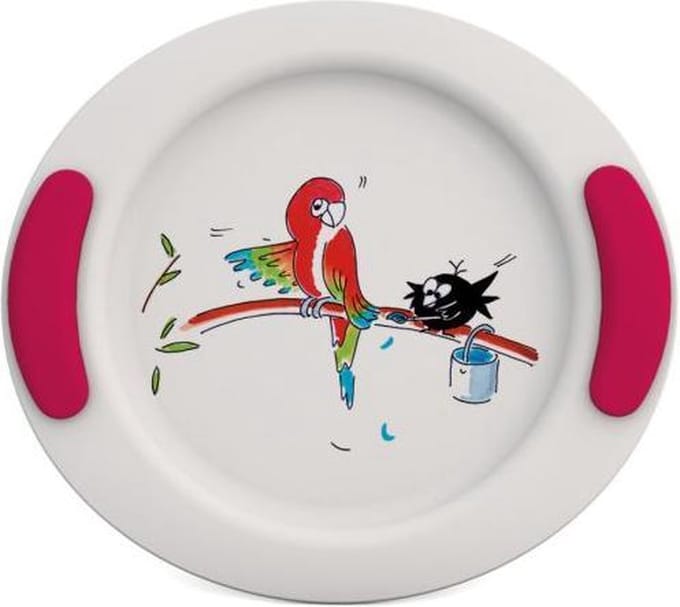 Kinderbord Papegaai - Rood