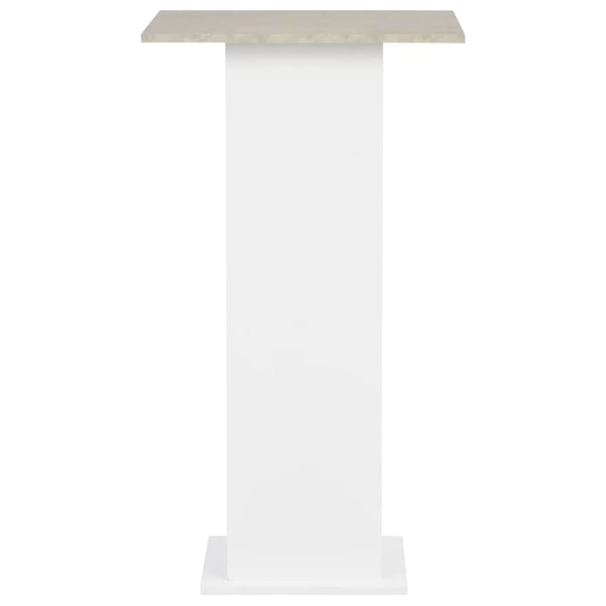 vidaXL - Bartafel - 60x60x110 - cm - wit - en - betonkleurig