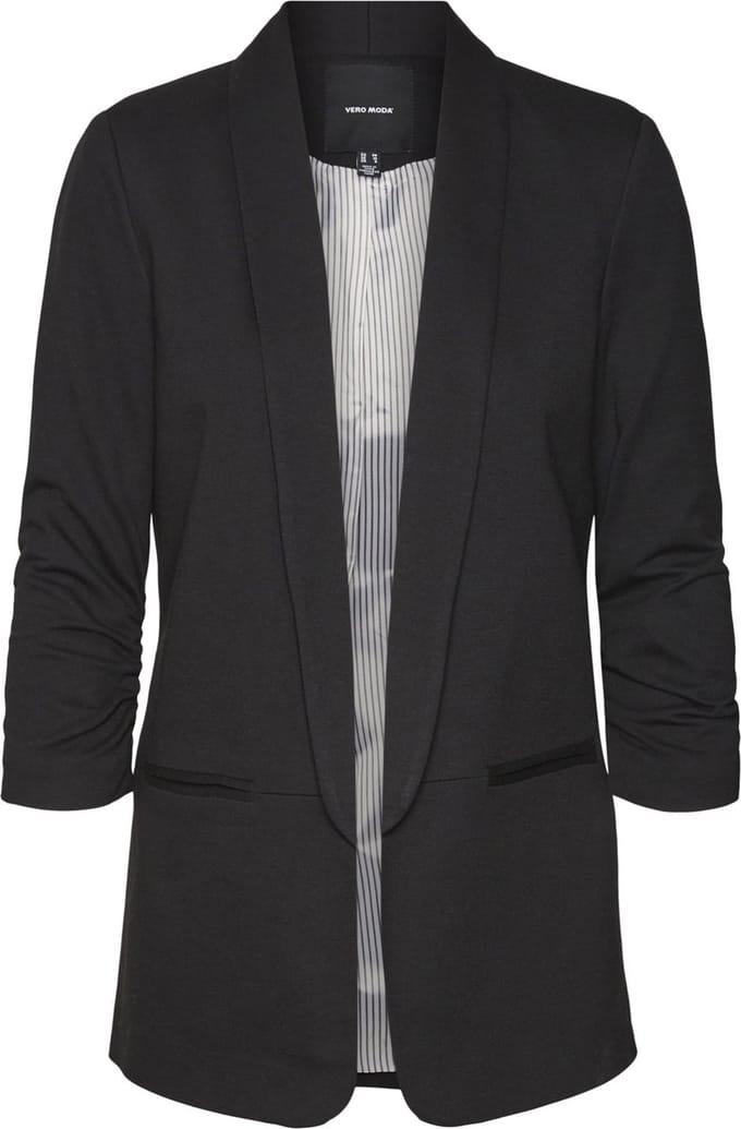Vero Moda Blazer Vmharukimai 3/4 Classic Jersey Bl B 10291038 Black Dames Maat - 40
