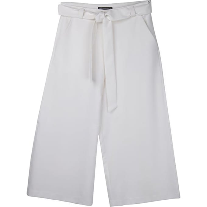 French Connection Tailored Culotte Summer White Taglia: 8 | Pantaloni Outlet | Donna | Bianco