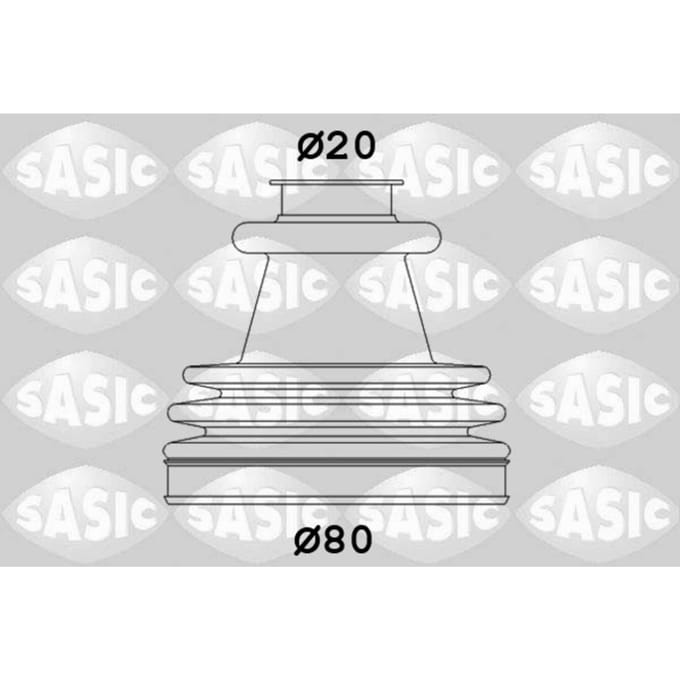 Balgenset, aandrijfas SASIC 2933773