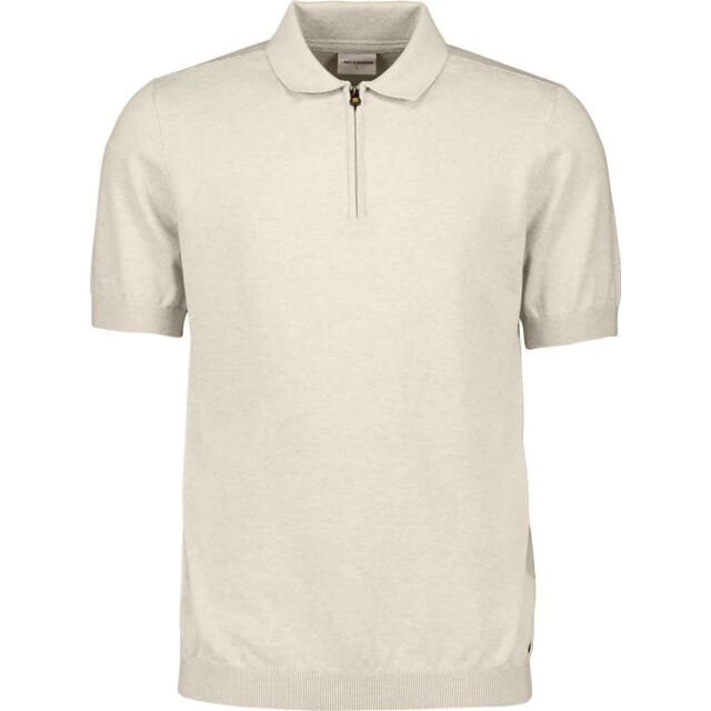 No Excess Pullover short sleeve polo zip mela kit melange