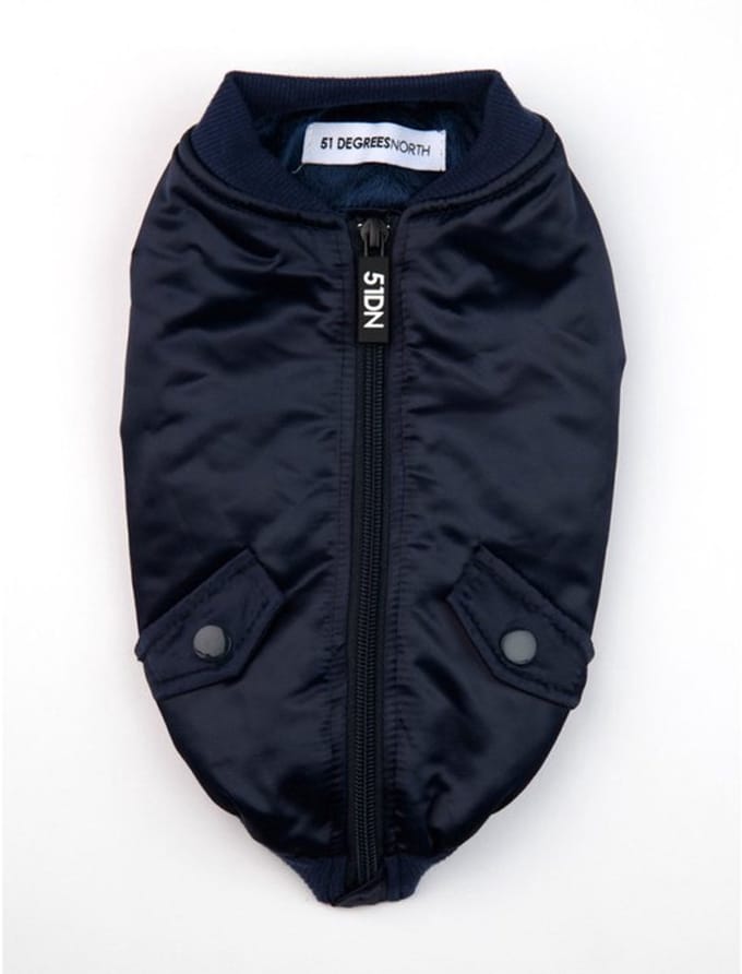 51 Degrees North Bomberjack Blue hondenjas 36 cm