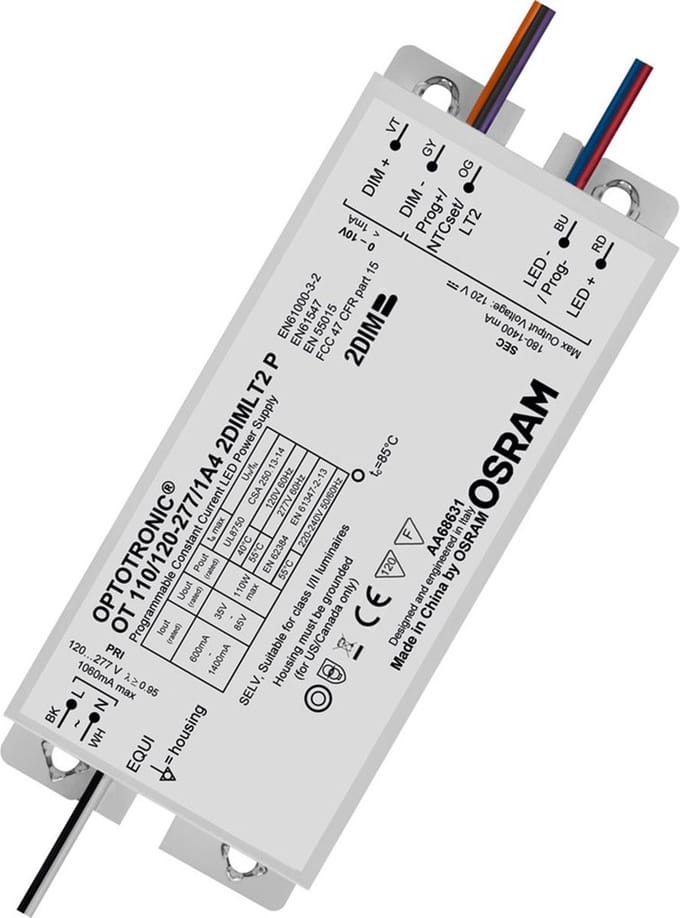 Osram LED Driver | 600mA/1400mA 110W 35V/85V | 1-10V Dimbaar IP64