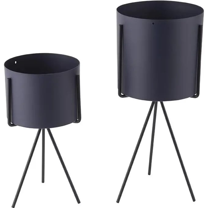 Set ijzeren bloempotten Present Time Pedestal