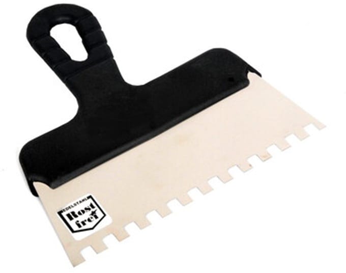 EPM - Trapeziumvormige RVS Spackmes - 150mm - Ergonomische Handgreep