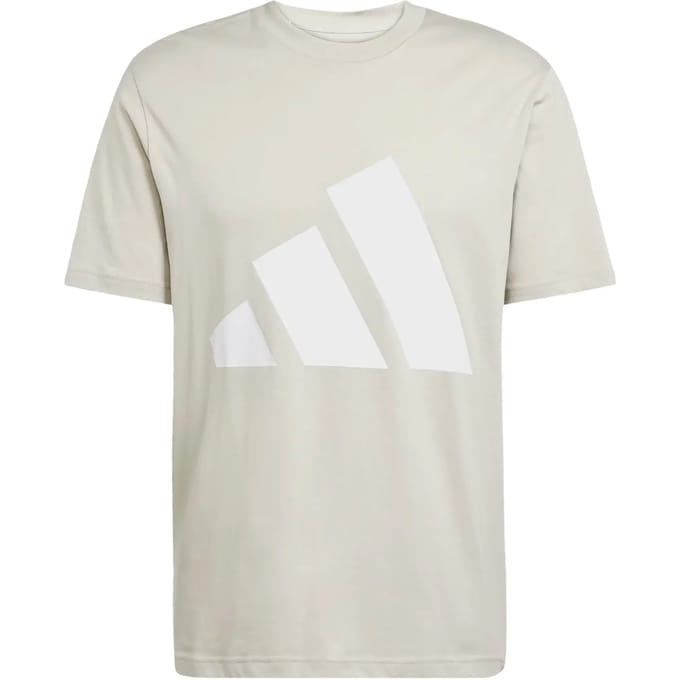 Adidas Essentials Big Logo T-shirt Met Korte Mouwen Beige S / Regular Man
