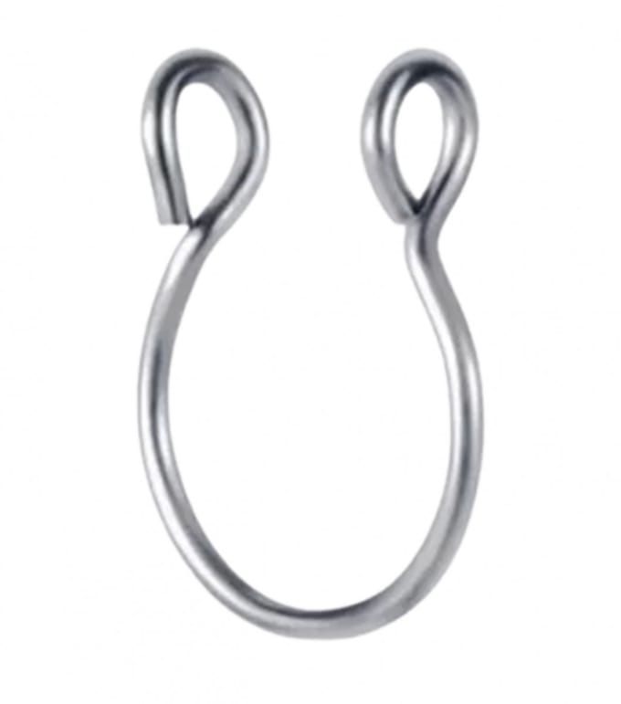 Fake- Neus piercing-Zilverkleur-10 mm-Metaal - Charme Bijoux