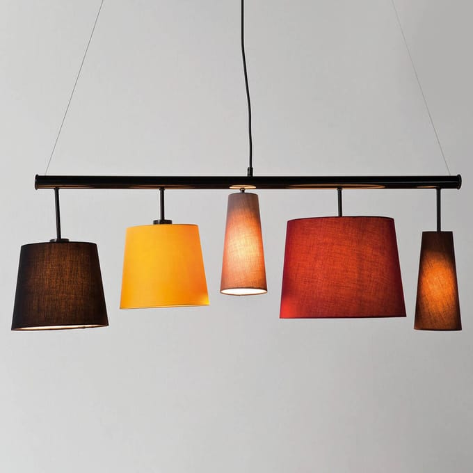 Kare Parecchi Colore - Hanglamp, vijf kappen