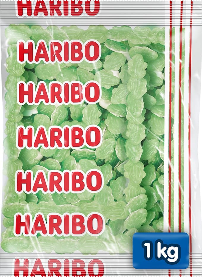 Haribo Kikkers - snoep met schuim - 1kg zak