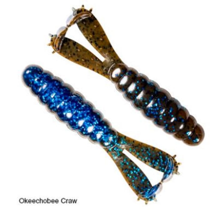Leurre souple Zman Goat 3,75 pouces 4/paquet Okeechobee Craw (4318) white