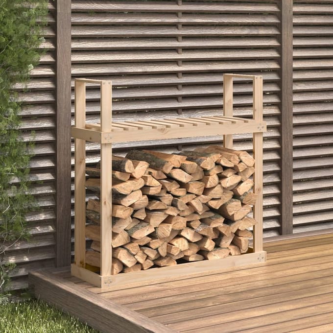 vidaXL - Haardhoutrek - 110x35x108,5 - cm - massief - grenenhout