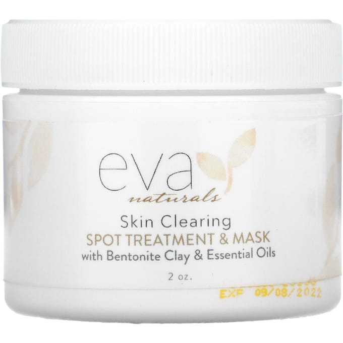 Eva Naturals, soin nettoyant pour la peau, traitement localisé et masque, 2 oz white