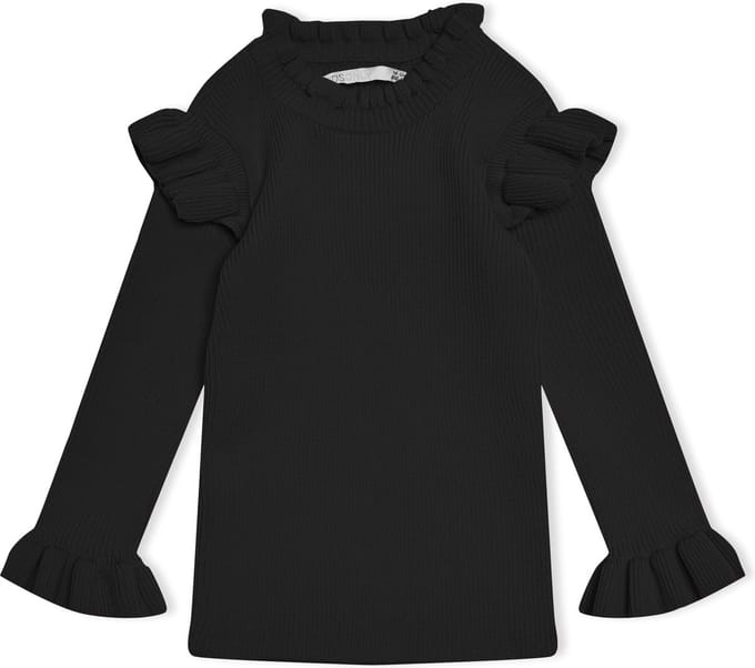Kids ONLY KMGSALLY  L/S RUFFLE PULLOVER KNT Meisjes Trui - Maat 110