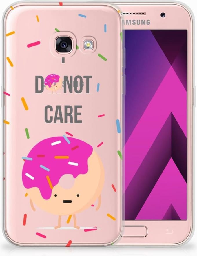 Samsung Galaxy A3 2017 Siliconen Case Donut Roze