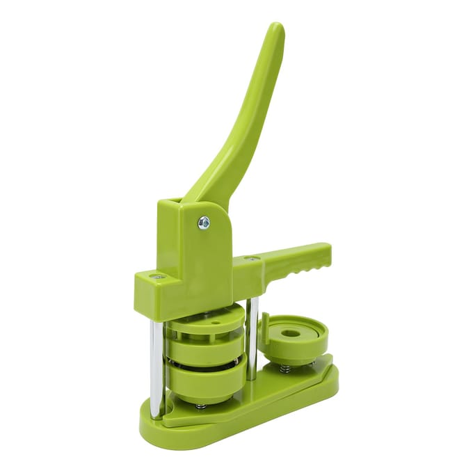 Button Maker Machine 58mm Hoge Sterkte Plastic Licht Eenvoudige Bediening Badge Pons Persmachine met yellow