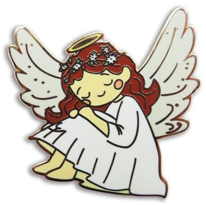 Naaldhouder - LETI - Needleminder Resting Angel - Rustende Engel - letistitch