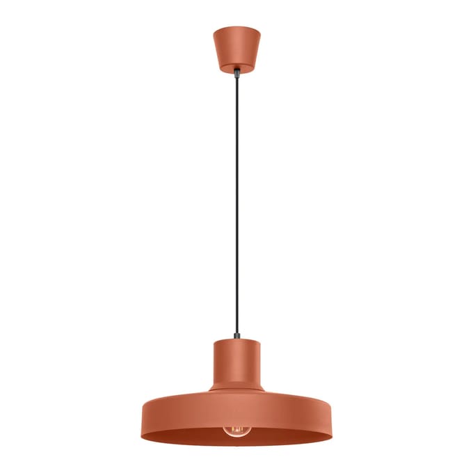Sollux Lighting Hanglamp Bilo - E27 - rode oker - staal - 35x35x120cm