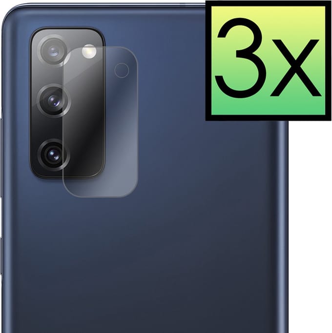 Camera Lens Protector - 3 Stuks - Geschikt voor Samsung Galaxy S20 FE - Camera Screenprotector - Beschermglas - Gehard Glas - Tempered Glass - Screen Protector