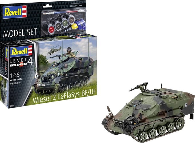 Revell Modelbouwpakket Militaire voertuigen - 63336 Wiesel 2 LeFlaSys BF/UF - Model Set Plastic - 1:35 - Modelbouw