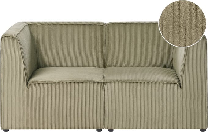 LEMVIG - Tweezitsbank - Groen - Corduroy