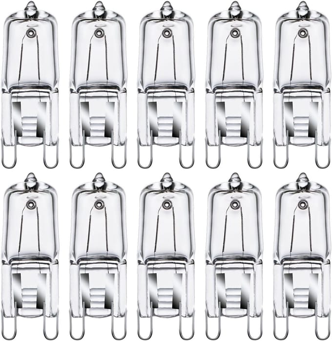 Heldere G9 Halogeenlampen 33W Dimbaar Warm Wit 2700K - 10 Stuks
