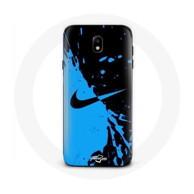 Coque Samsung Galaxy J3 2017 Nike Logo Bleu et Noir