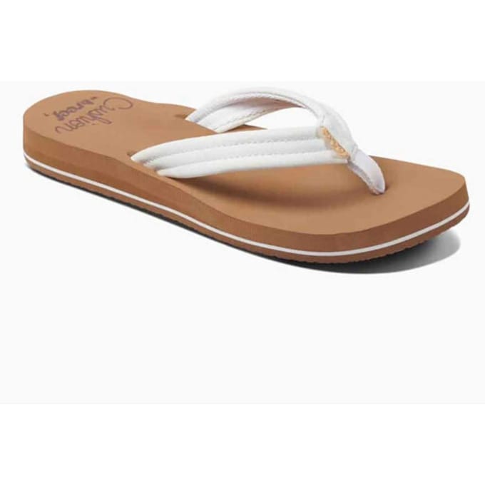 Reef Cushion Breezecloud Dames Slippers - Cognac/Wit - Maat 36