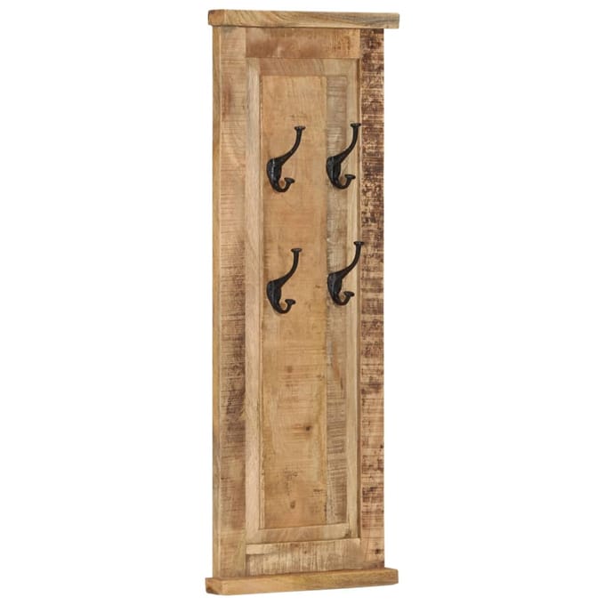 vidaXL - Kapstokken - 2 - st - 38x100 - cm - massief - mangohout