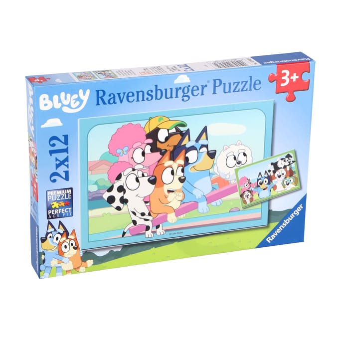 Ravensburger - Plezier met Bluey - 2x12 stuks - Legpuzzel