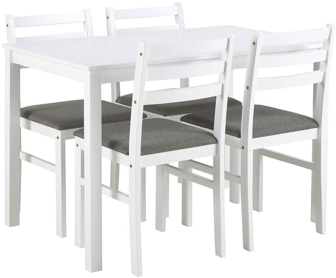 Giga Living Eettafel Lovund - Rechthoek Wit - 110x70x74,5cm