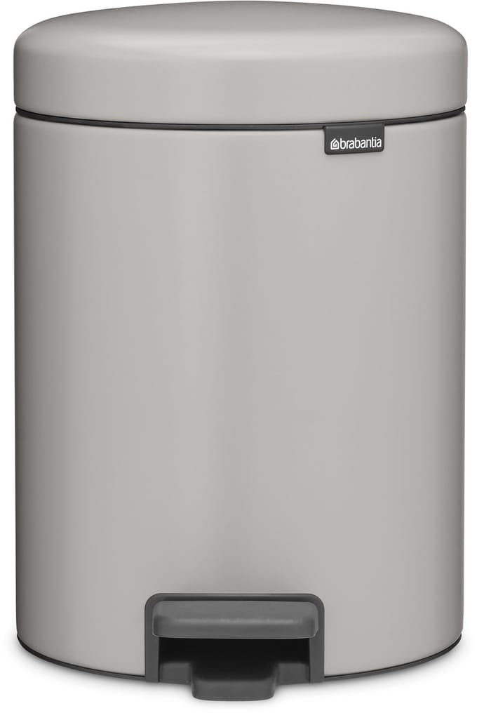 Brabantia NewIcon Prullenbak - 5 liter - Badkamer - Soft Grey