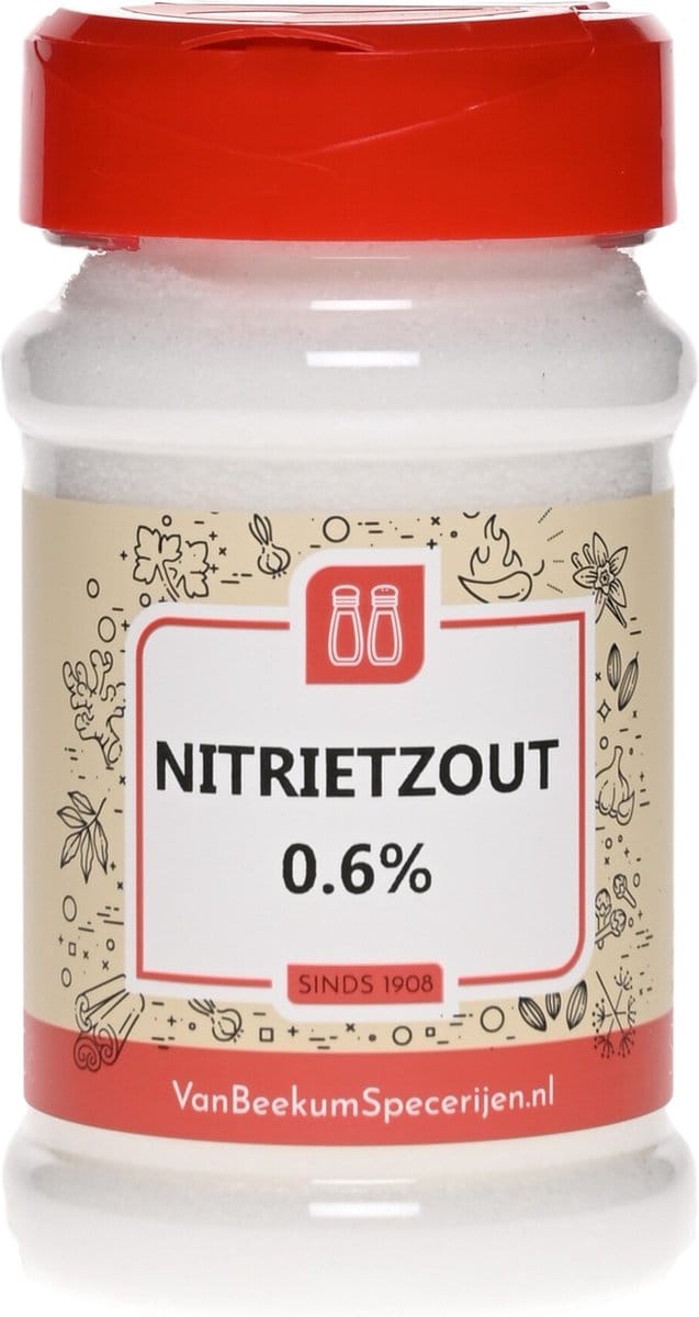 Van Beekum Specerijen - Nitrietzout 0.6% - Strooibus 320 Gram