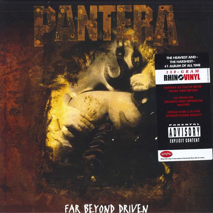 LP Plaat PANTERA Far Beyond Driven 180g R192302 EASTWEST 2010 US Metal brown