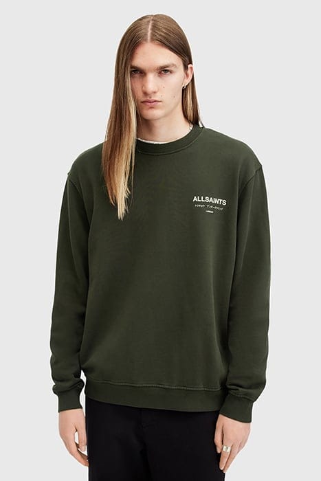 AllSaints Underground Crew Grange Green Größe: M | Pullover Outlet | Herren | Grün